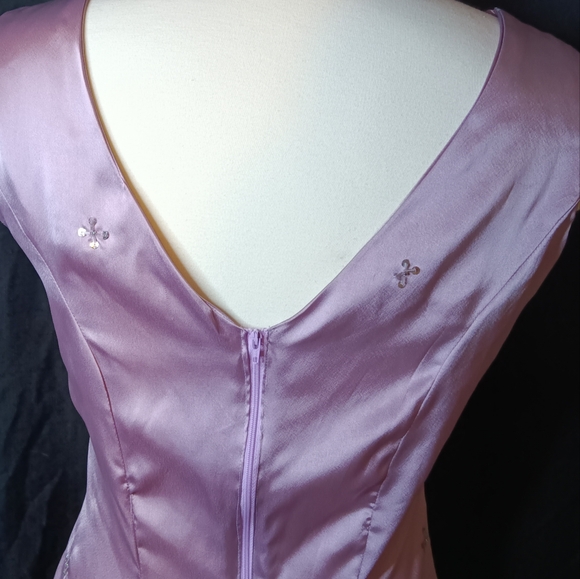 Handmade Silky Purple Dress - Picture 4 of 6